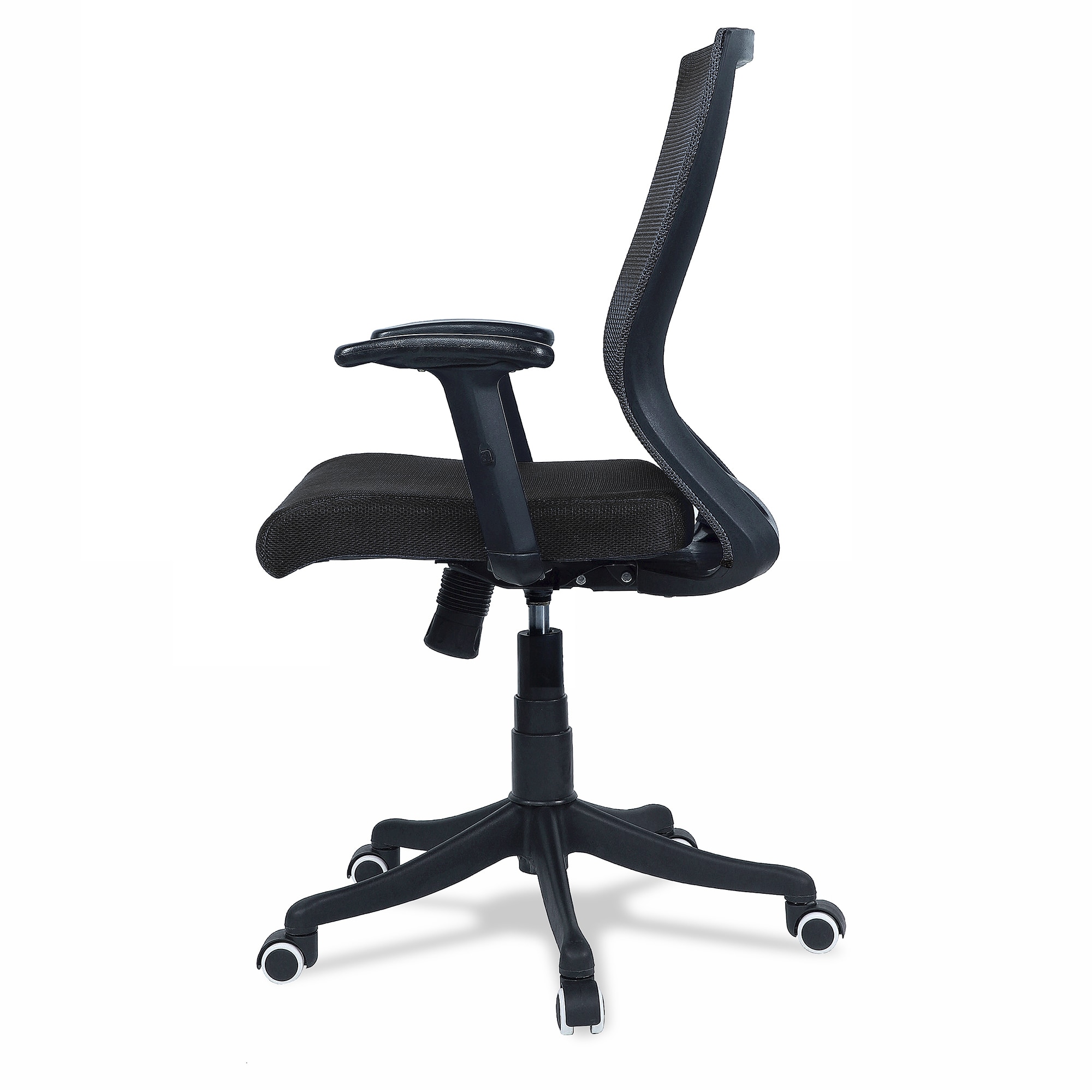 Ebeaony Mid Back Ergonomic Chair in Black Colour