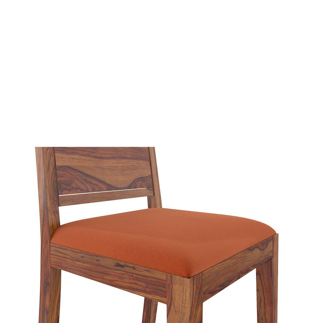 Oribi Solid Wood Dining Chair Set Of 2 In Teak Finish
