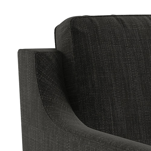 Abbey Sectional Sofa (Colour : Graphite Grey, Cushion : Hard, Seater : Left Aligned 2 Seater + Left Aligned Chaise)