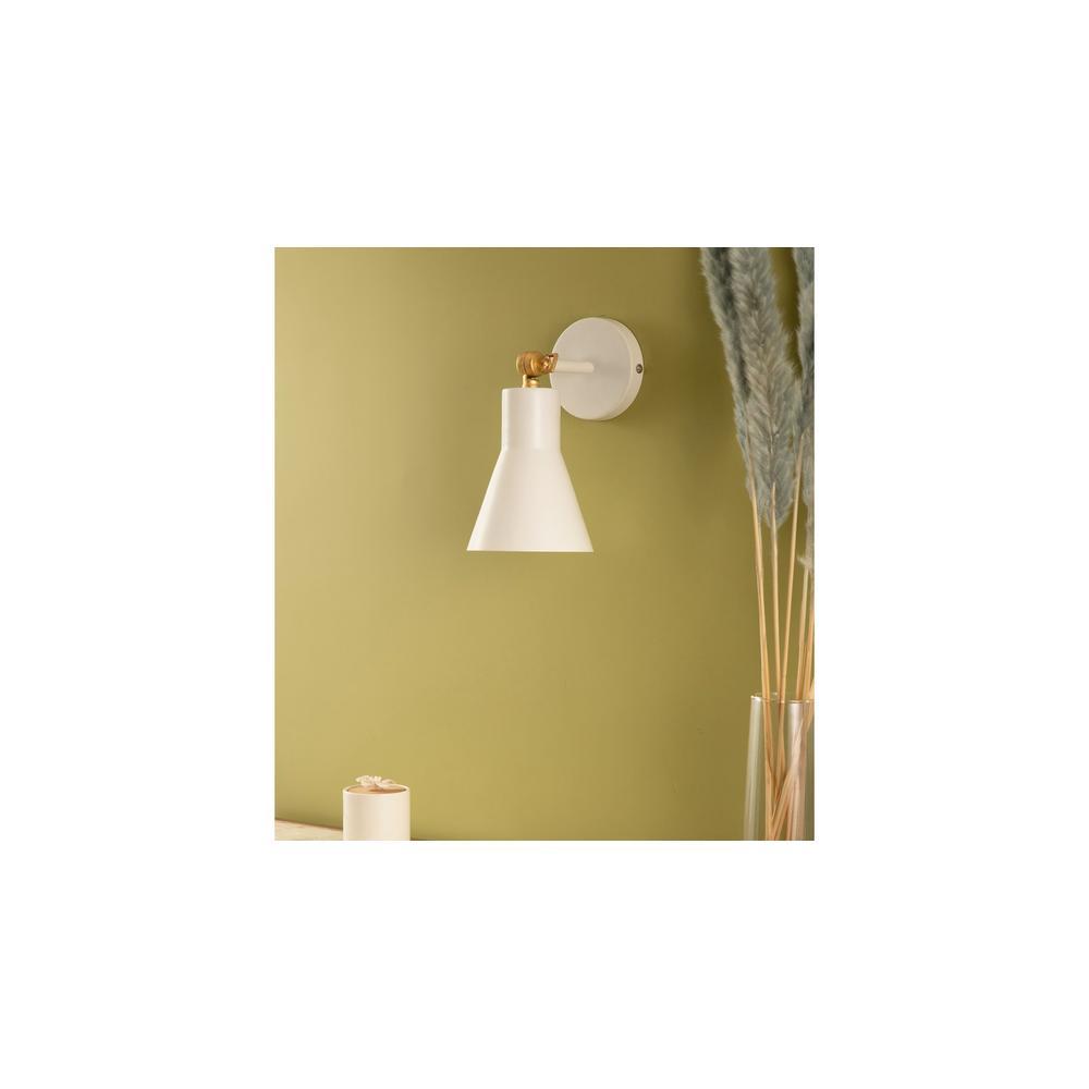 Liam Small White Wall Sconce