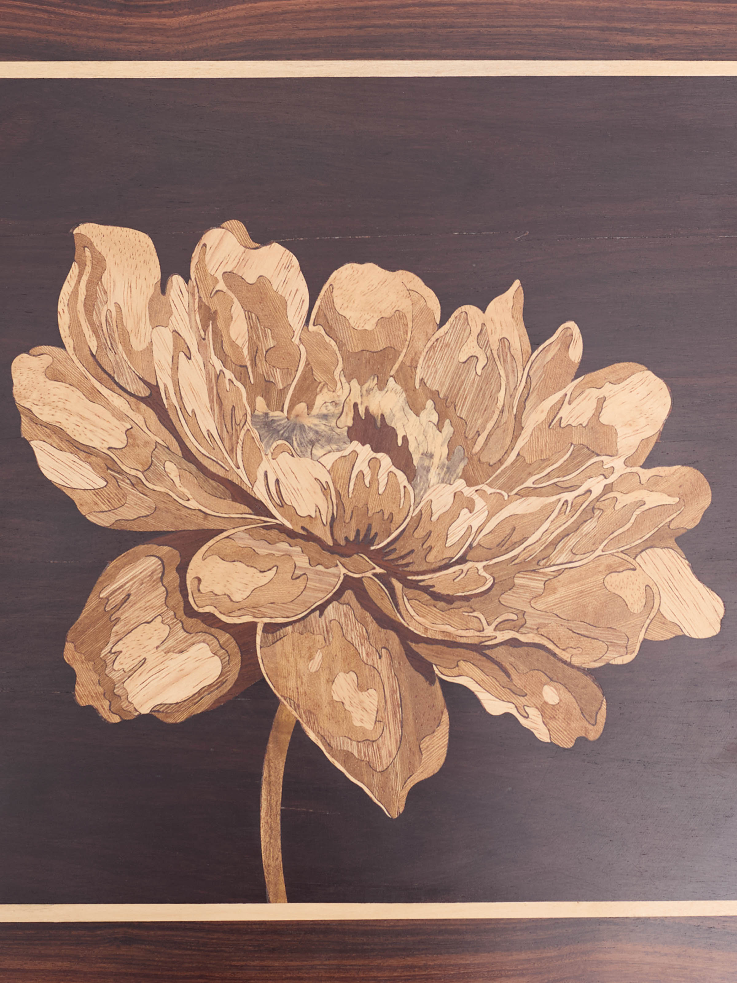 Flower Mysore Rosewood Inlay