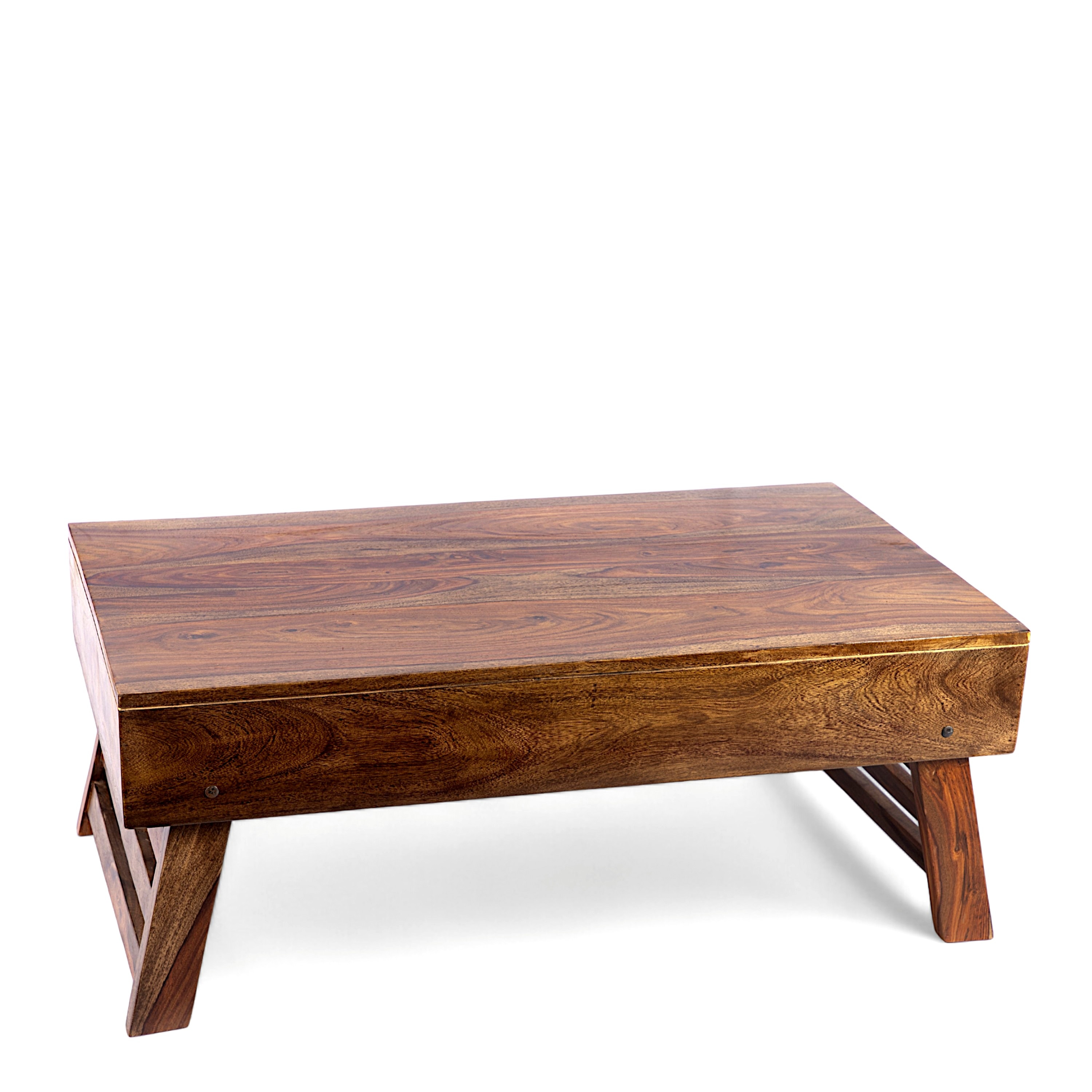 Kassel Sheesham Wood Coffee Table In Teak Finish