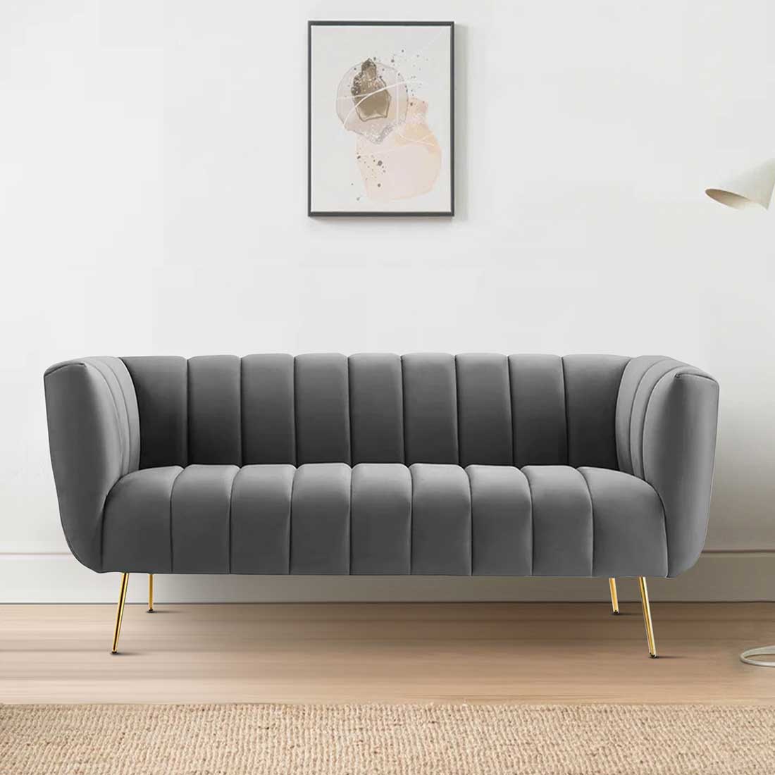 Grace Fabric Sofa (Grey)