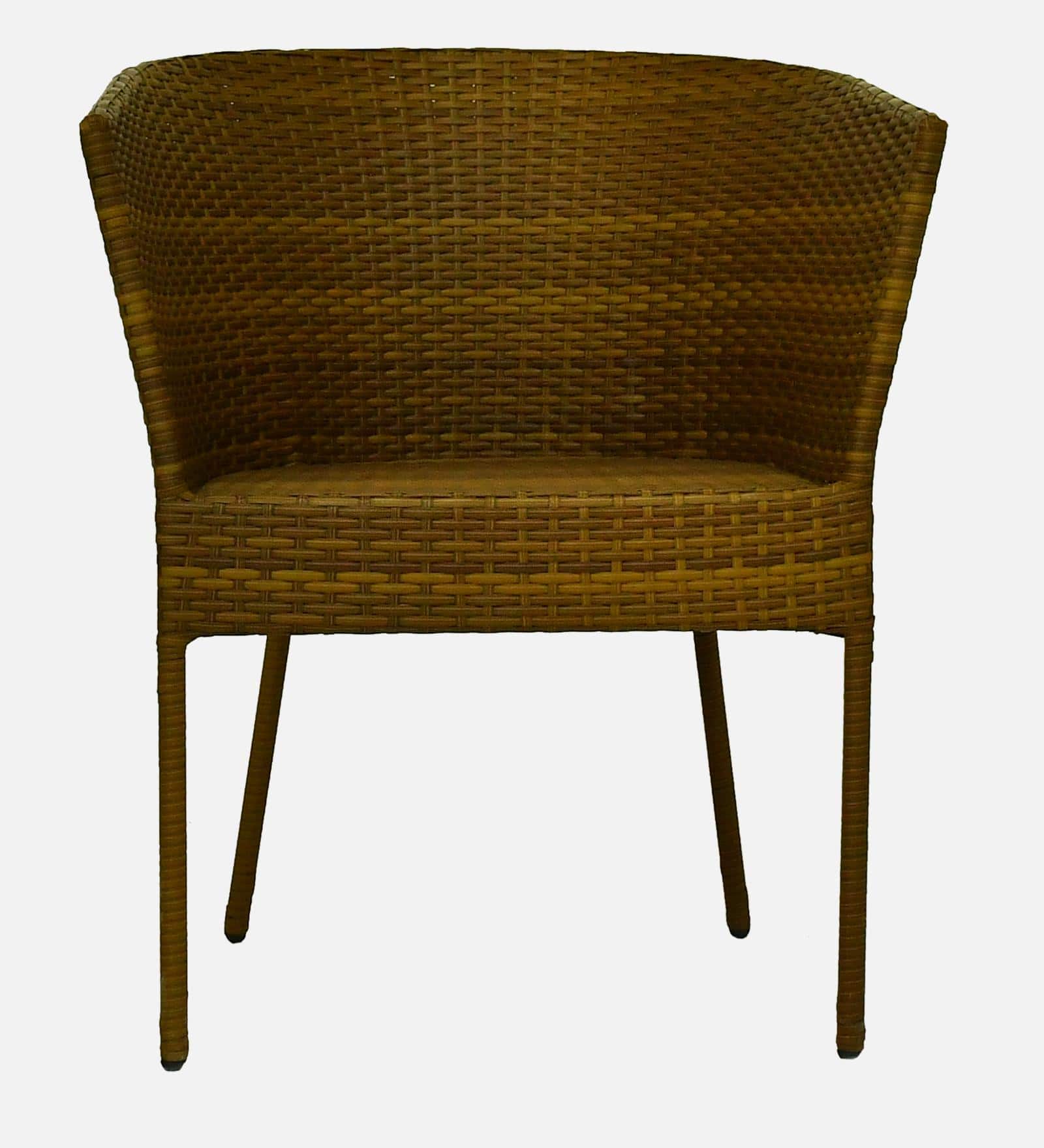 Lismore  Wicker Table And Chair Set In Beige Brown Dual Tone Finish