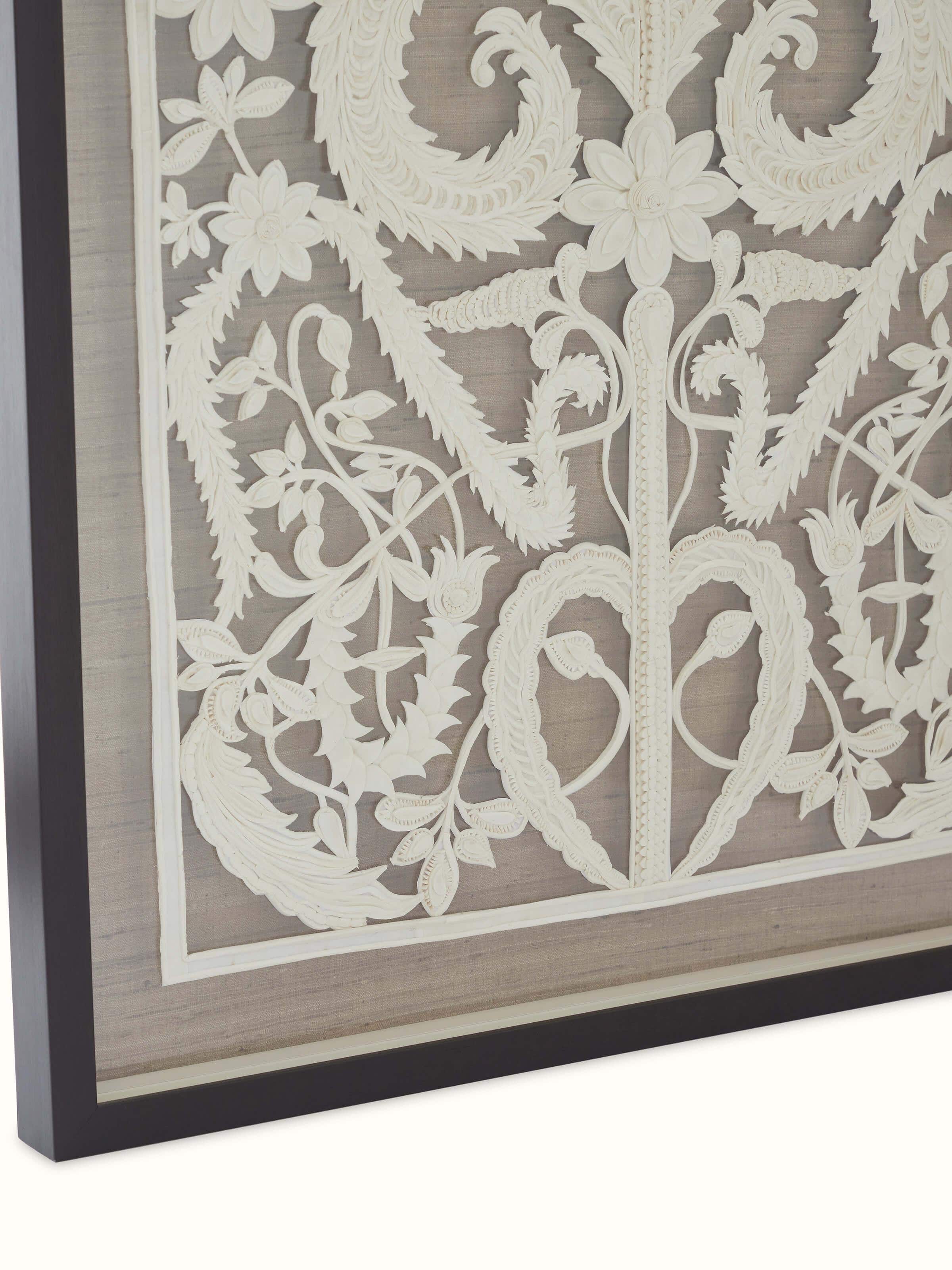 Sholapith Flower Wall Art