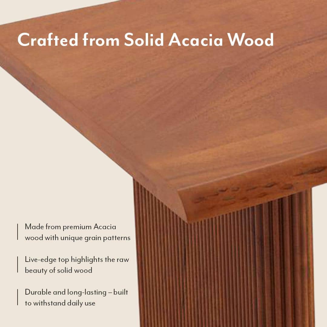 Heston Solid Wood 6 Seater Dining Table