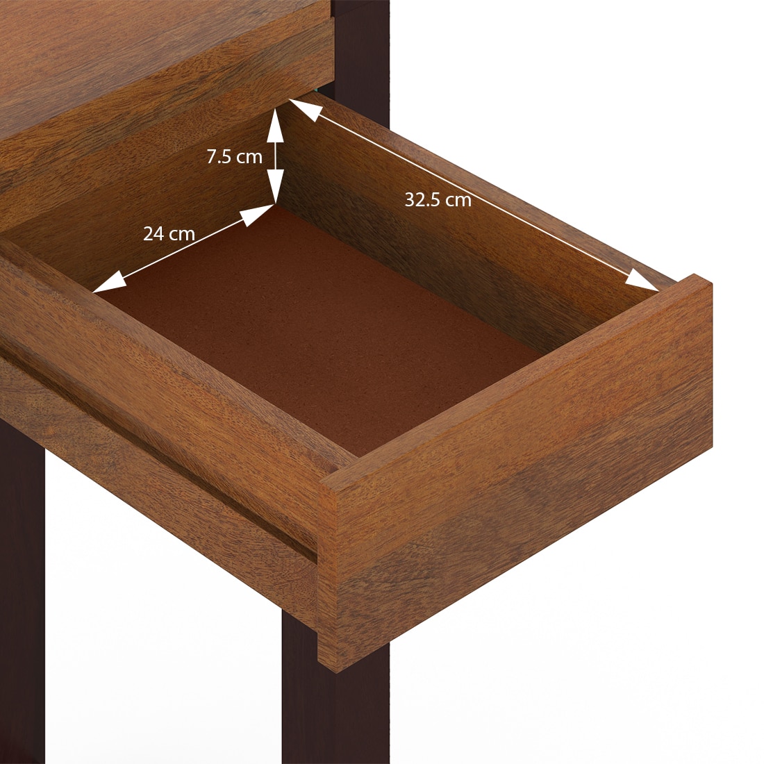 Austen Compact Desk in Two Tone Finish