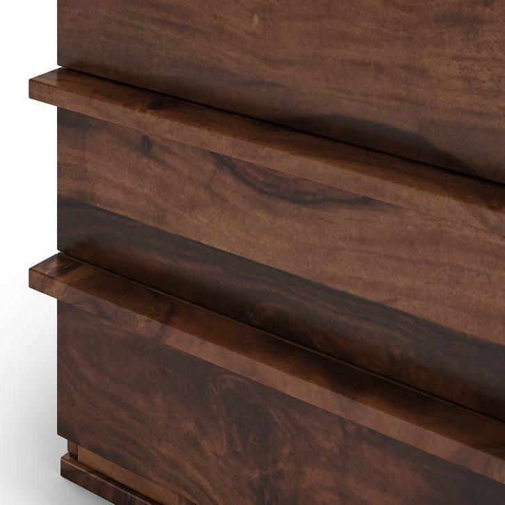 Ohio Solid Wood Chest of 6 Drawers in Teak Finish