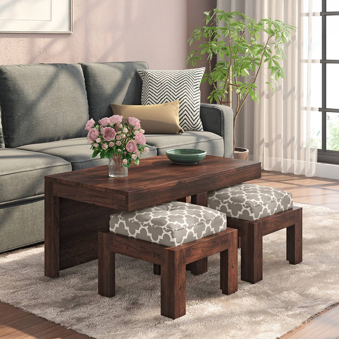 Kivaha 2-Seater Coffee Table Set