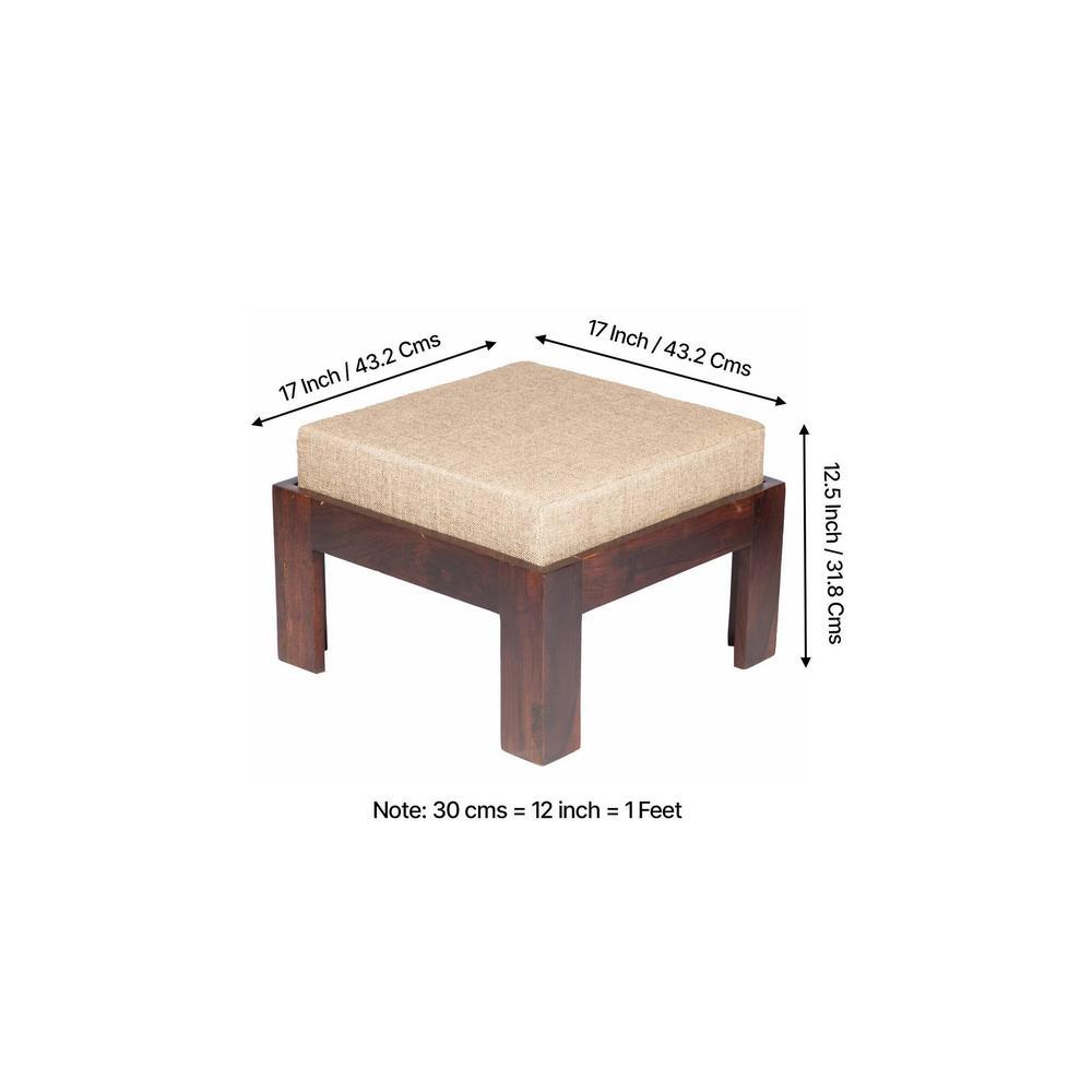 Irish Sheesham Wood 2 Seater Coffee Table Set In Walnut Finish