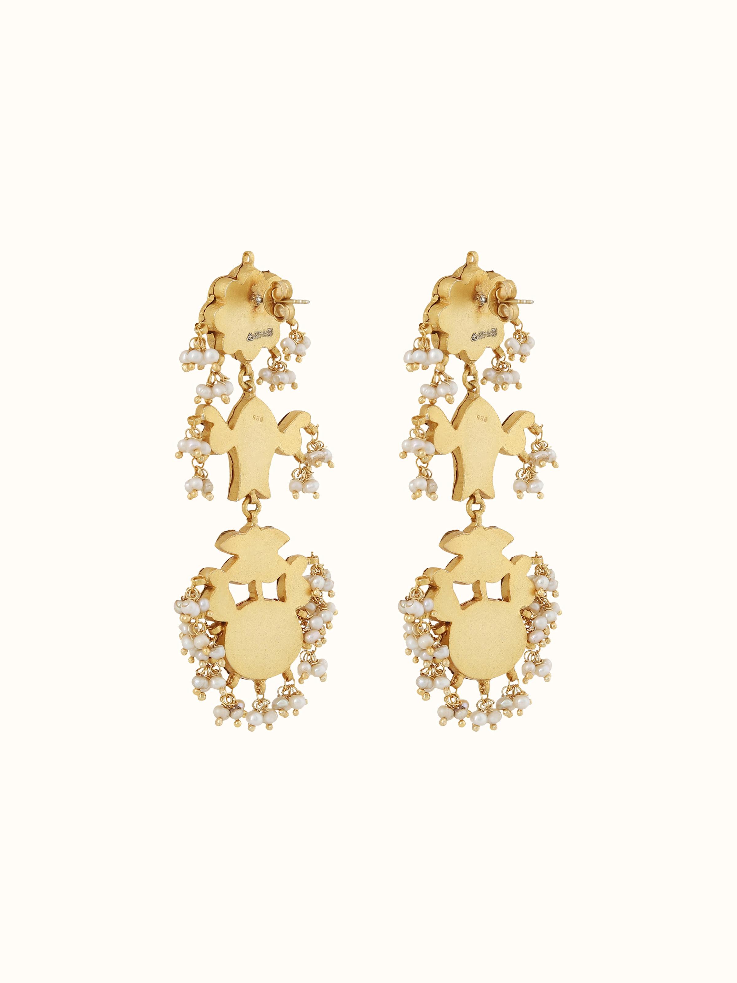Silver Smithing Drops Earrings