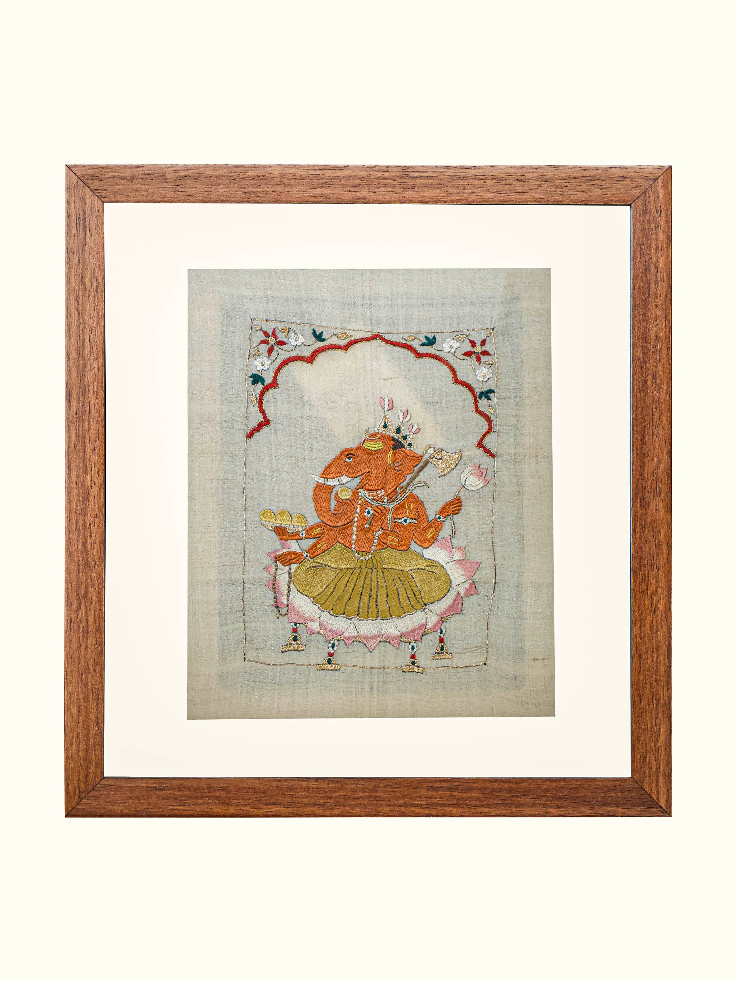 Ganesha Chamba Rumal Wall Hanging