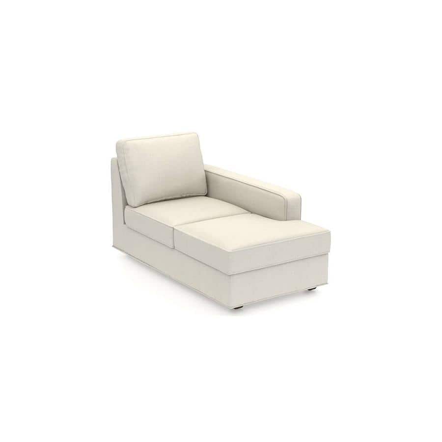 Apollo Sofa (Colour : Pearl, Cushion : Hard, Back Type : Regular, Seating Capacity : Right Aligned 2 Seater + Right Aligned Chaise + Ottoman)