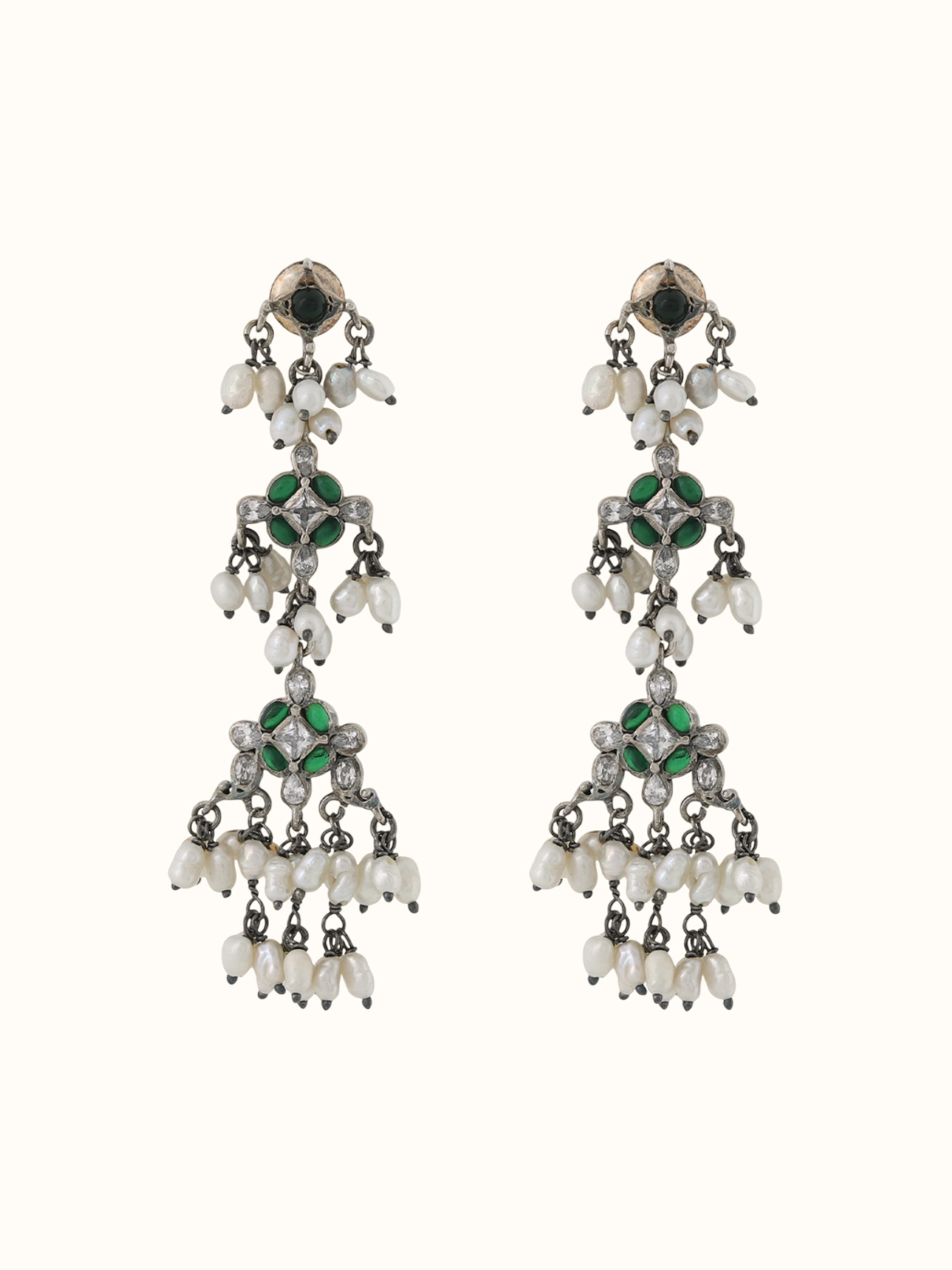 Front view showcasing the traditional Guttapusalu design with intricate silver detailing