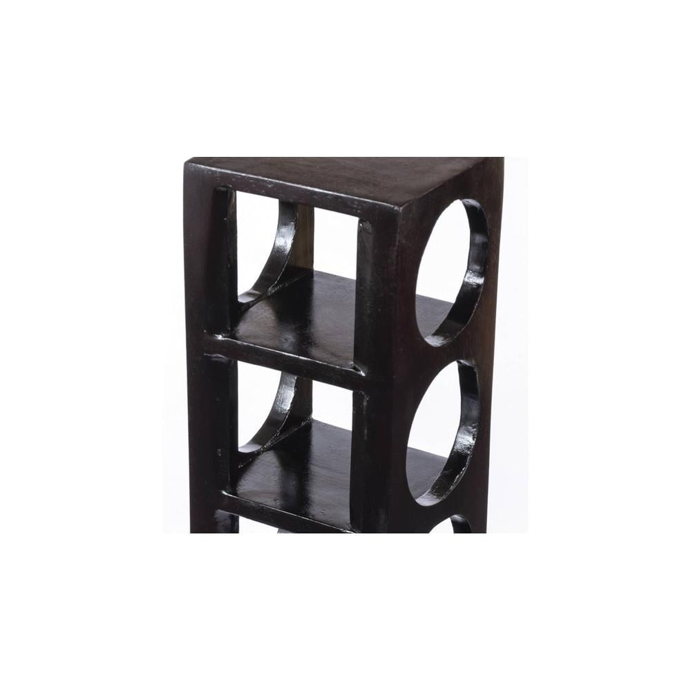 Wembley Sheesham Wood Wine Rack in Dark Walnut Finish