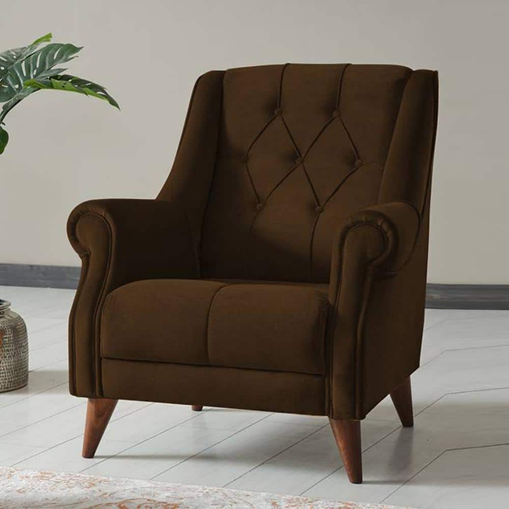 Joplin Accent Chair in Brown Colour