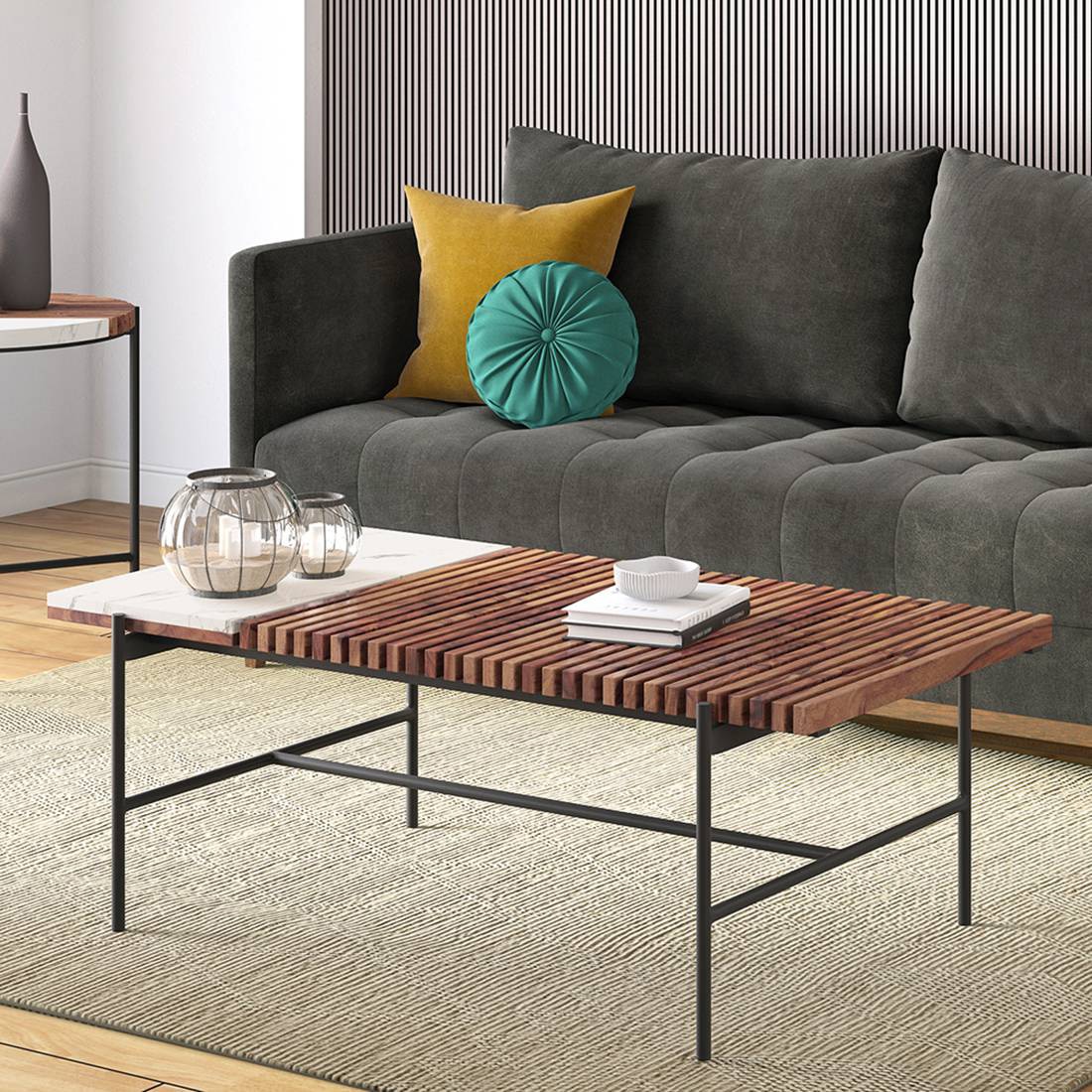 Lopez Coffee Table, Teak - Urban Ladder