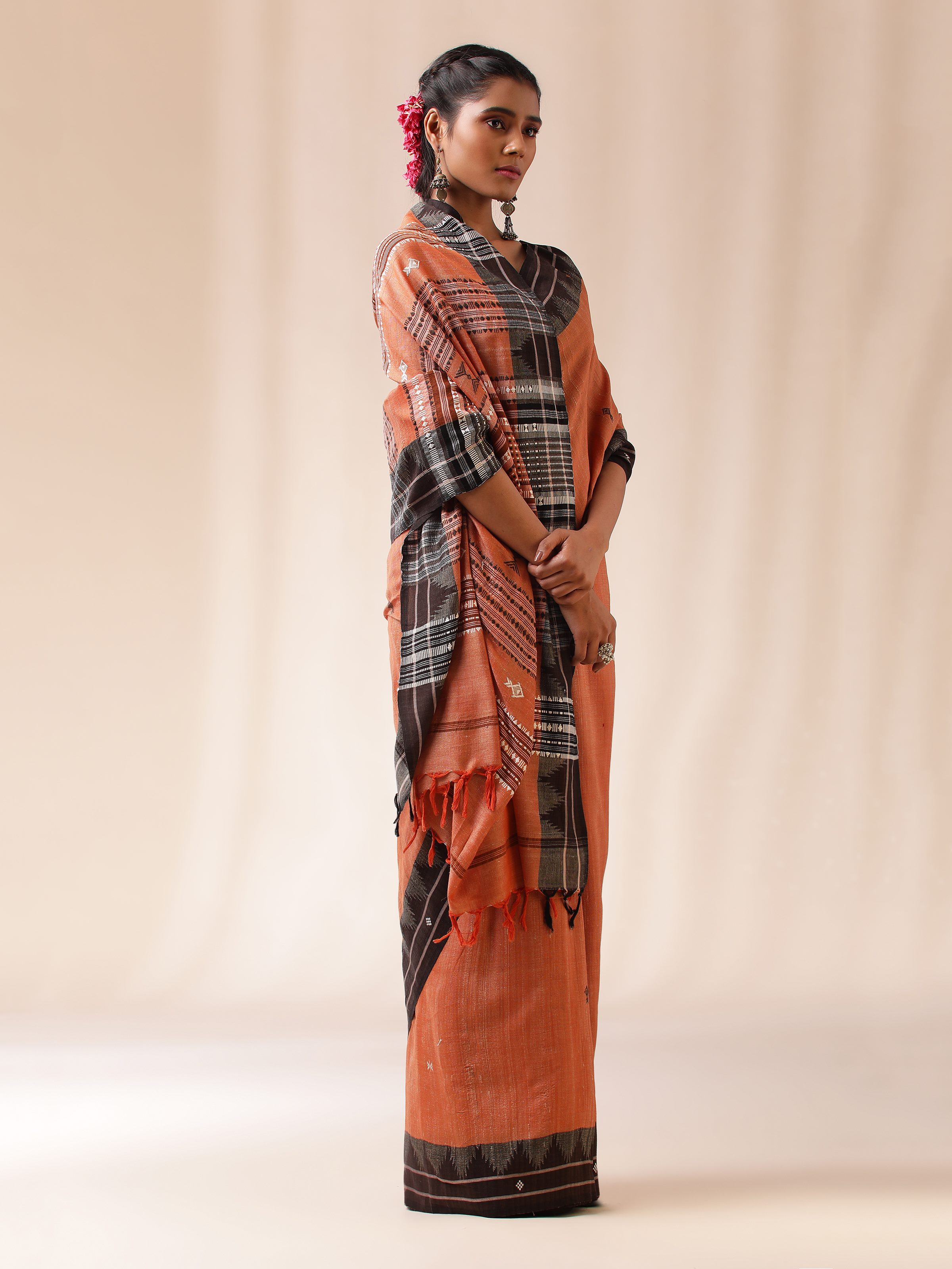 Another angle highlighting the rustic charm and handwoven detailing.