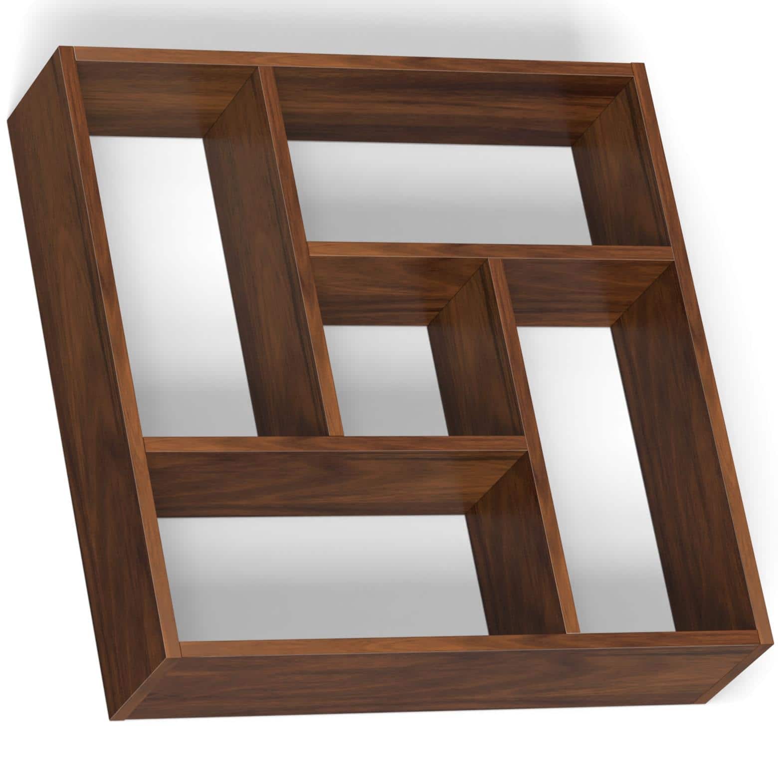 Javis Engineered Wood Wall In Brown Maple Finish