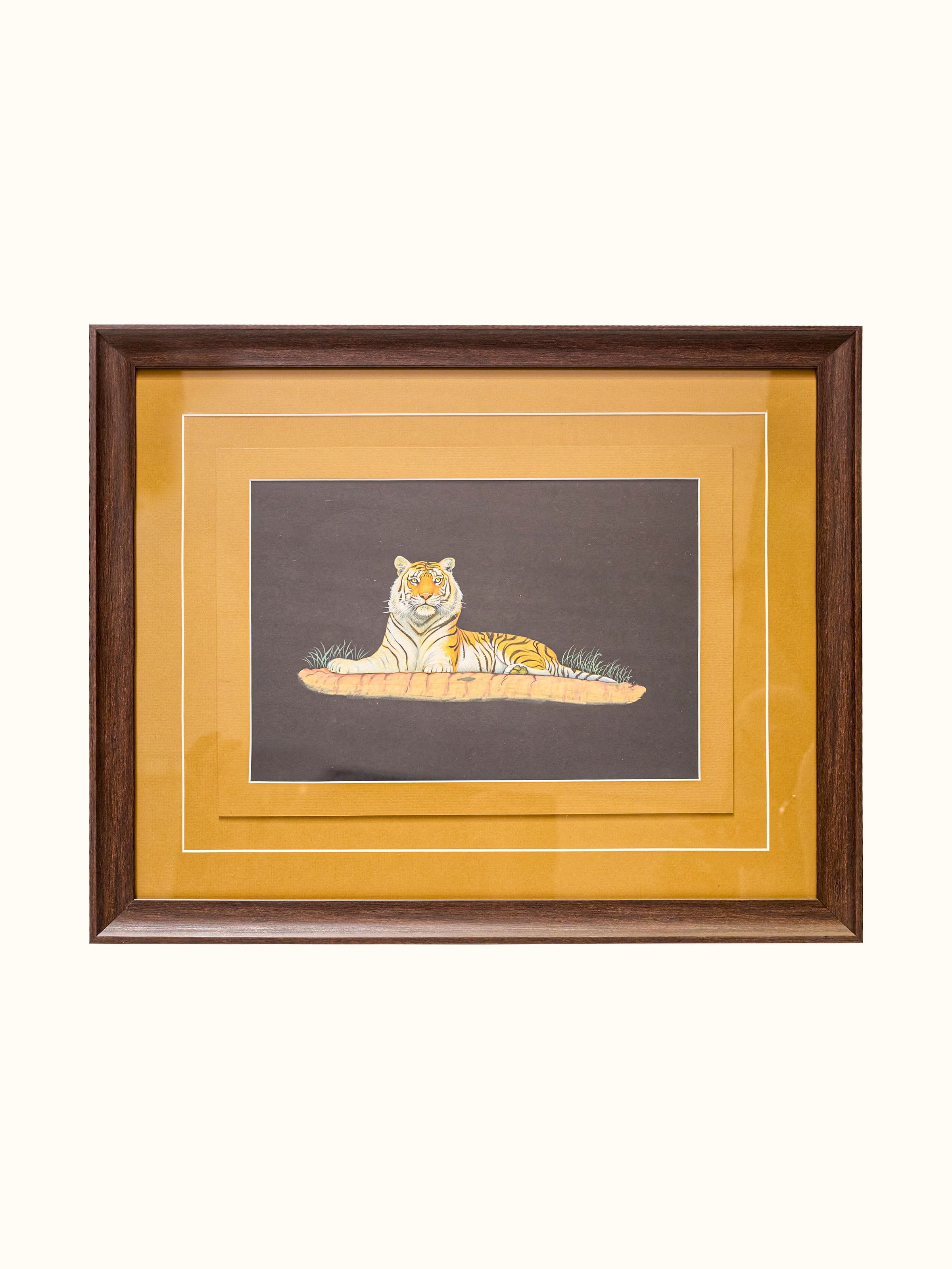 Tiger Miniature Painting