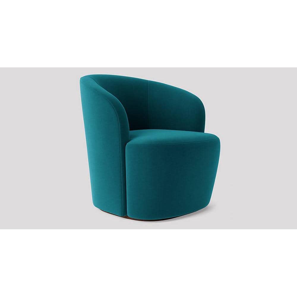 Aron Accent chair Velvet in T Blue Color