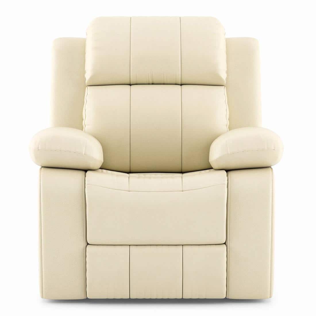 Griffin Single Seater Recliner Ancient Ivory Cream Leatherette