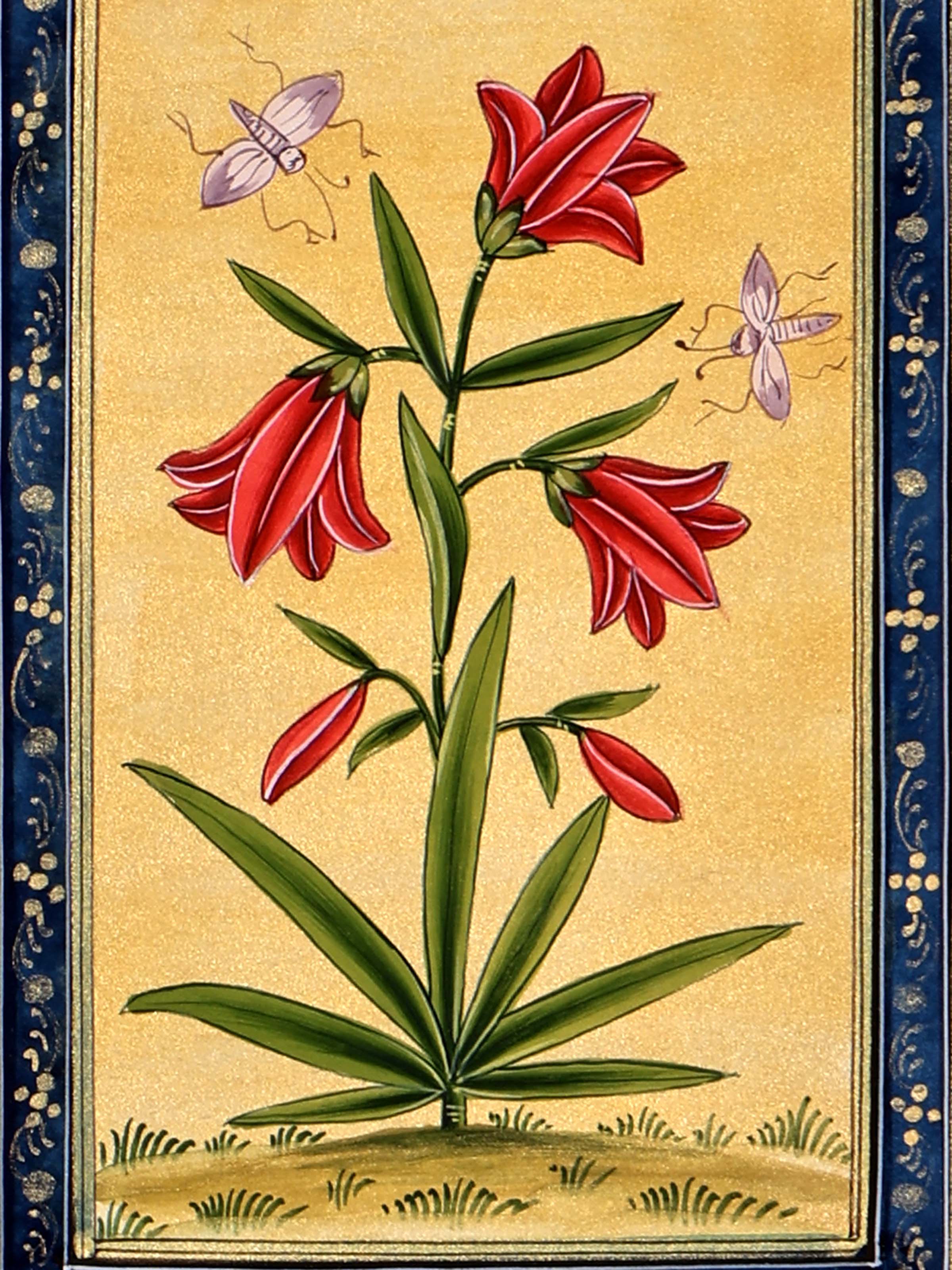 Fritillaria Miniature Painting