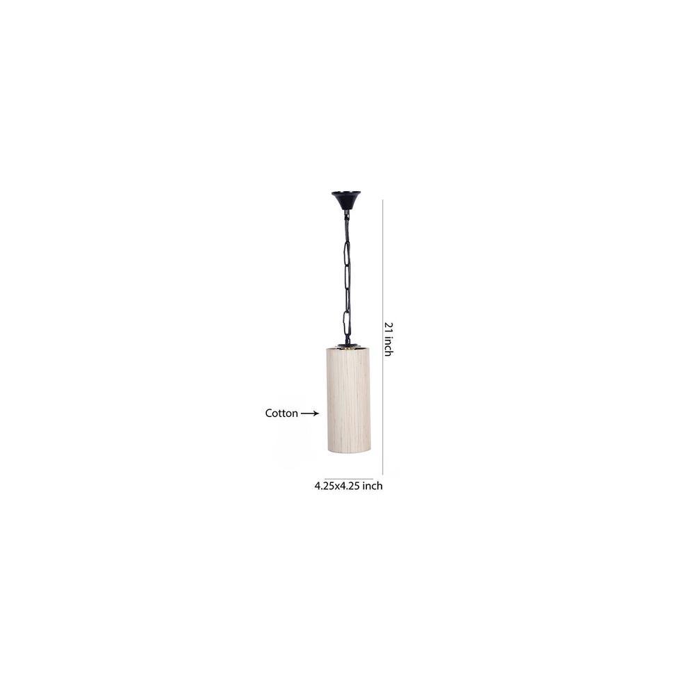 Skyler Off-White Fabric Hanging Light