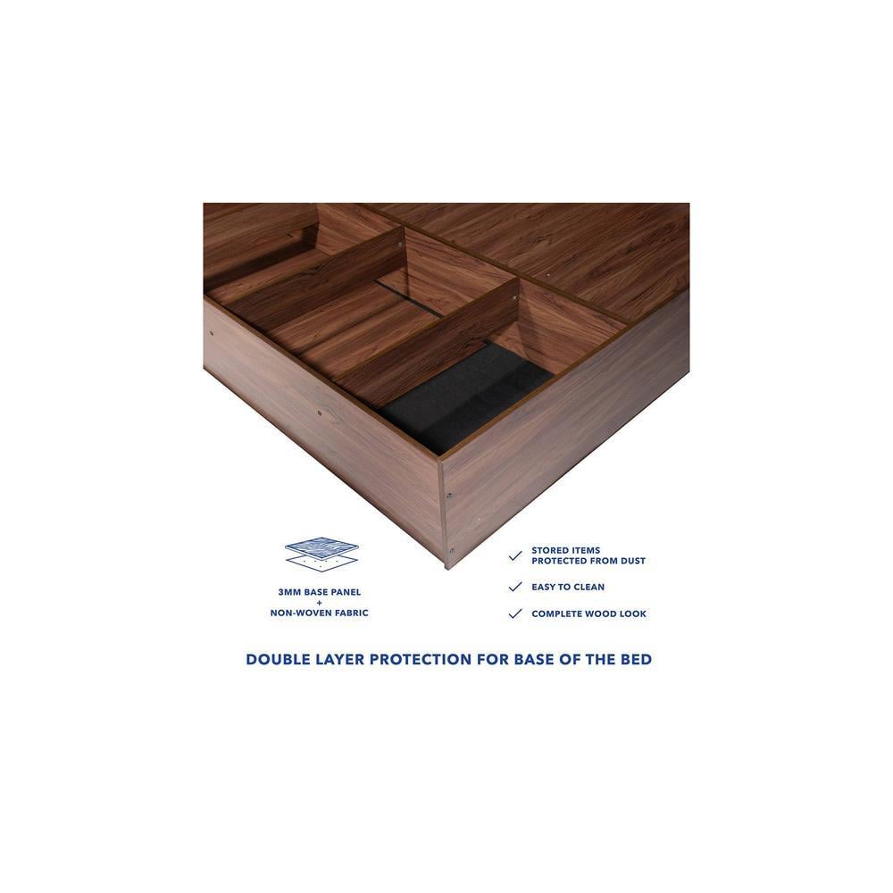 Graces Solidwood Headbord With Box Storage Queen Bed