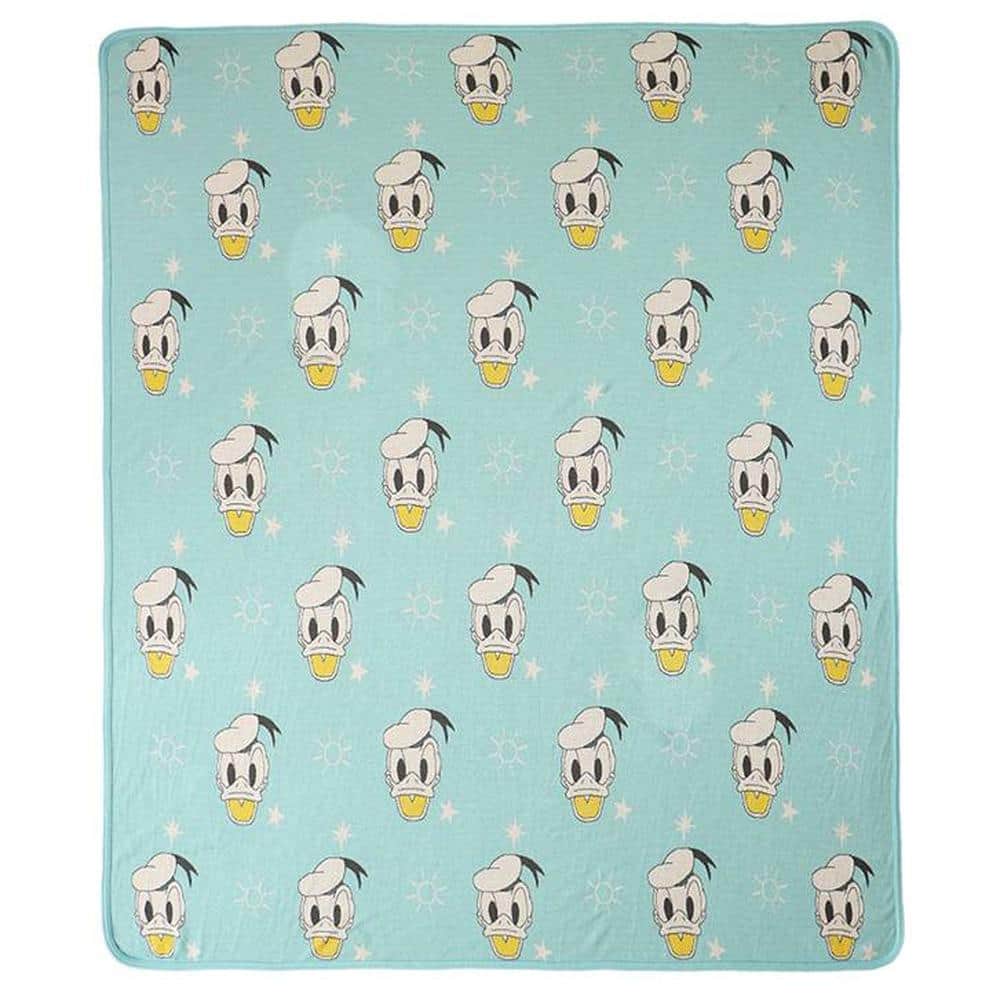 Donald Duck - Disney Cotton Knitted Throw / Ac Blanket For Kids For Use In All Seasons
