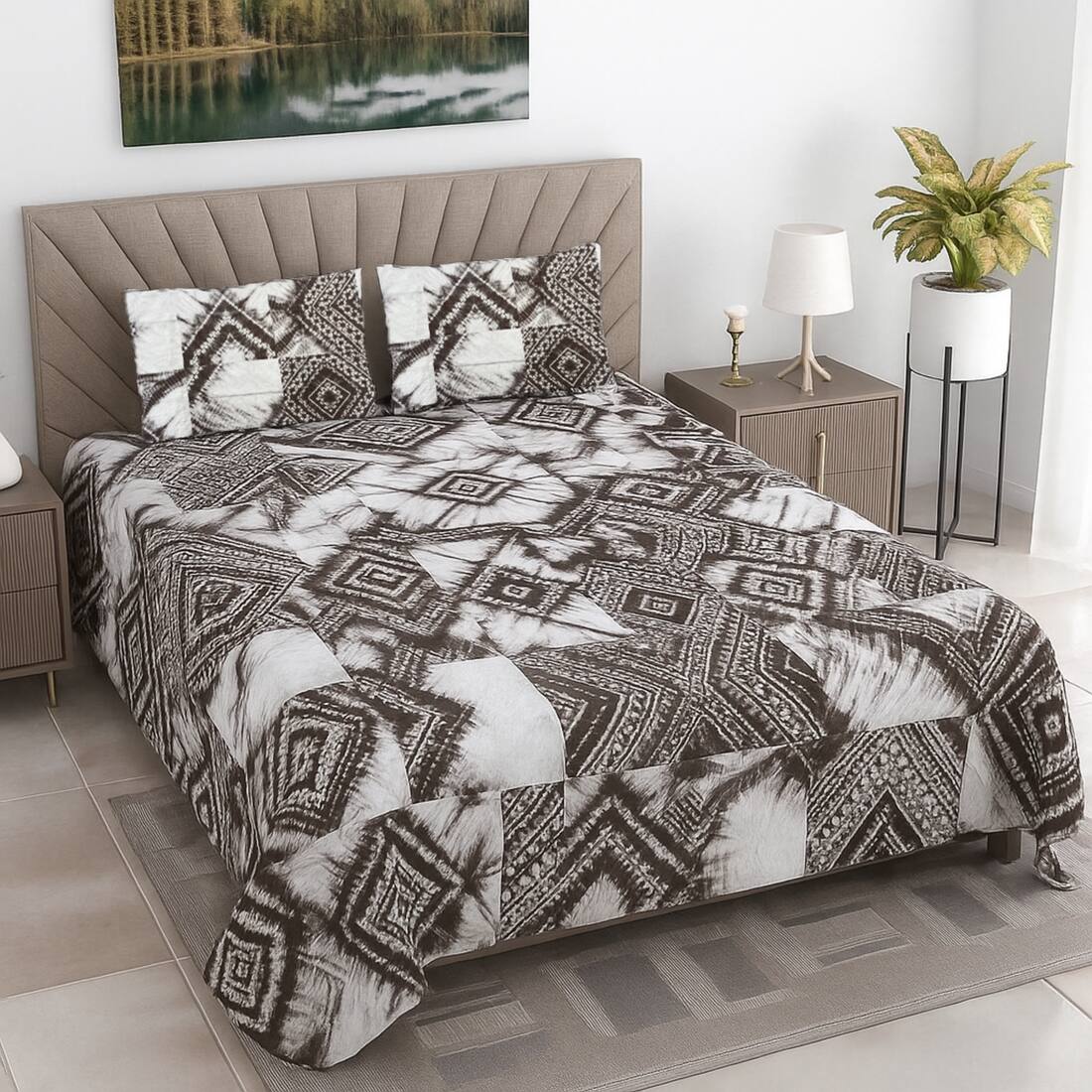 Threads Luxury Pure Cotton Super King Size bedsheets 275 x275
