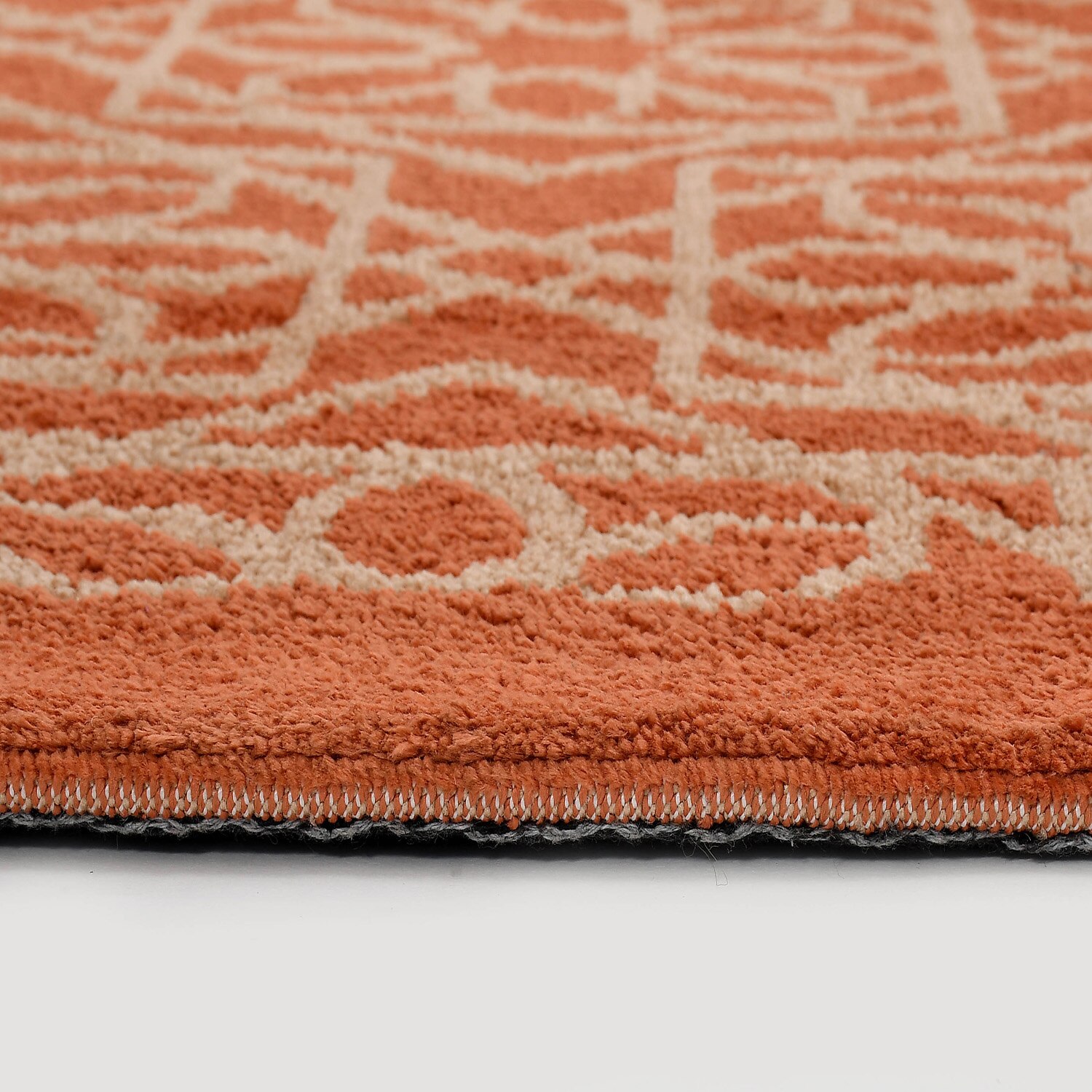 Multicolor Geometric Machine Made Polyester 4 X 6 Feet Carpet