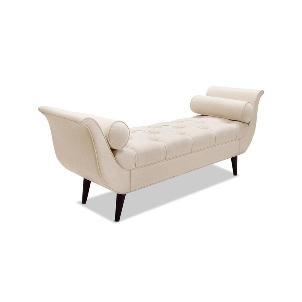 Foten 2 Ottoman with Storage Color in Cream