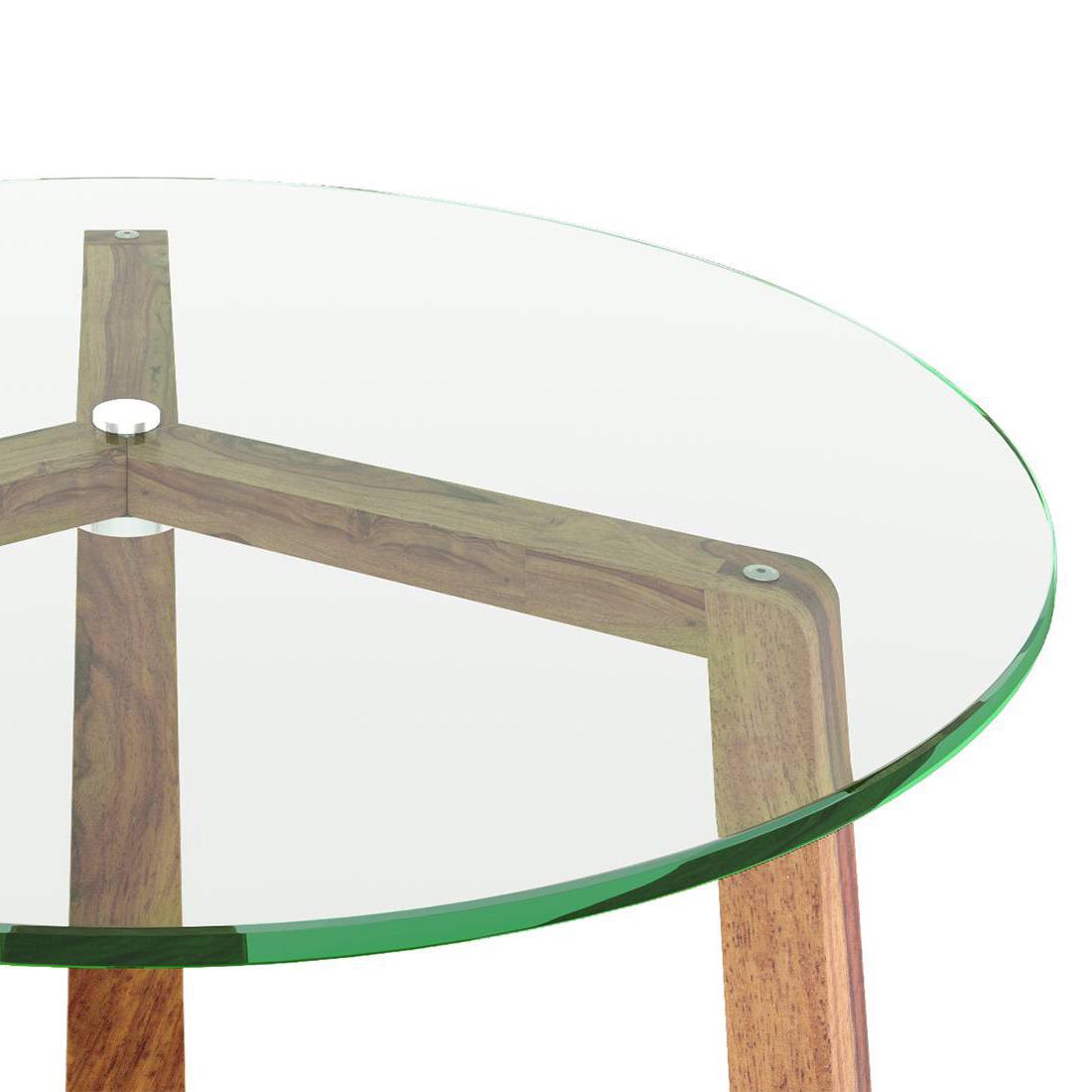 Jones Solid Wood Side Table in Teak Finish