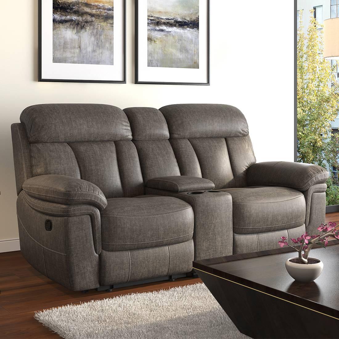 Harris Two Seater Entertainment Recliner Carbon Grey Colour