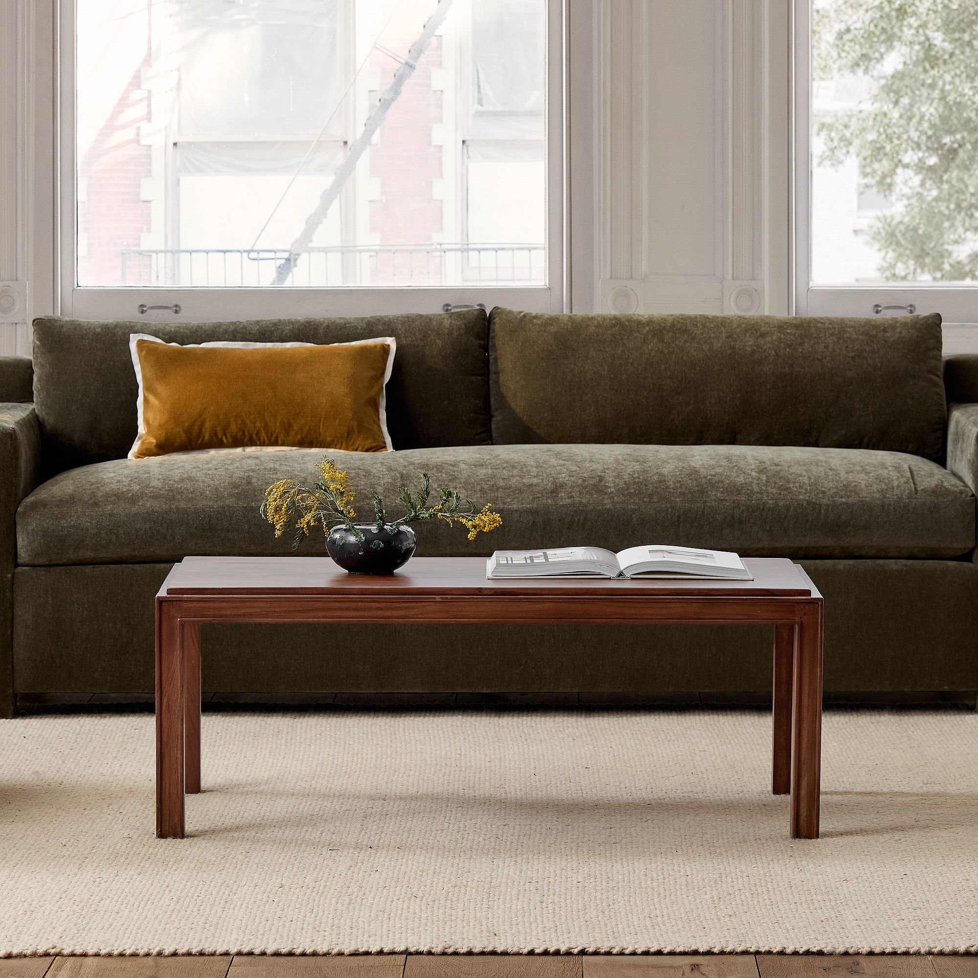 Rosalee Solid Wood Coffee Table (44")