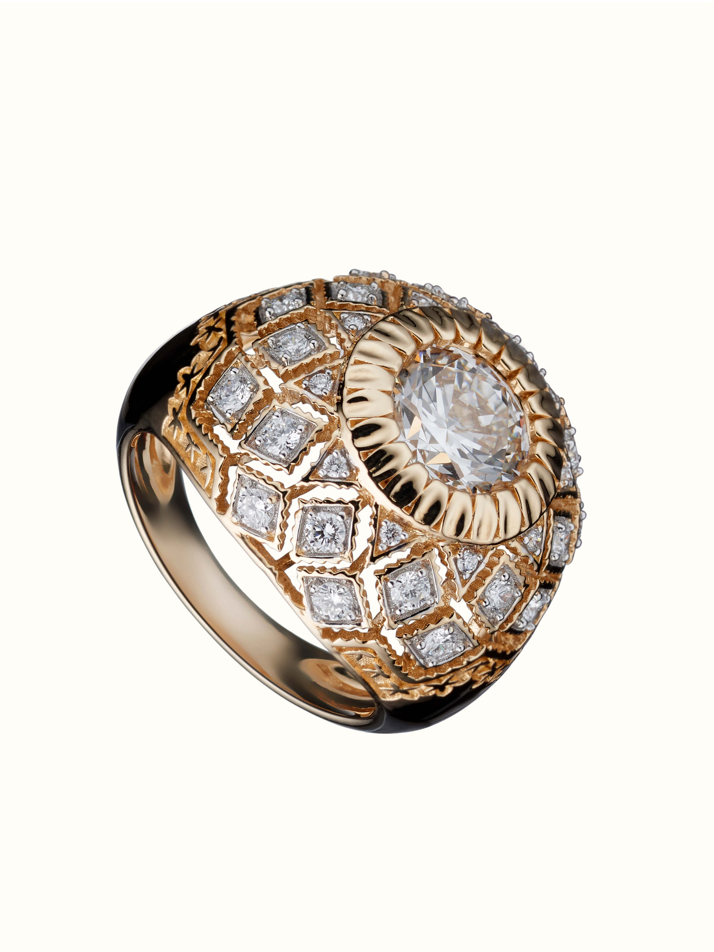 Open Setting 14 karat Gold Ring