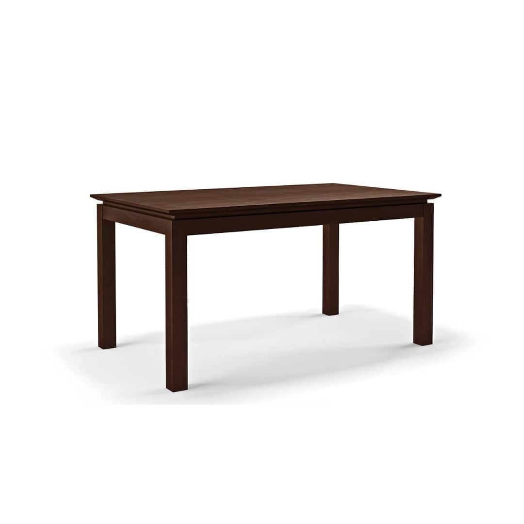 Diner 6 Seater Dining Table in Dark Walnut Finish
