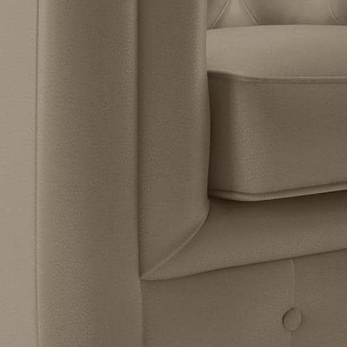 Winchester 1 Seater Leatherette Sofa in Cappuccino Colour