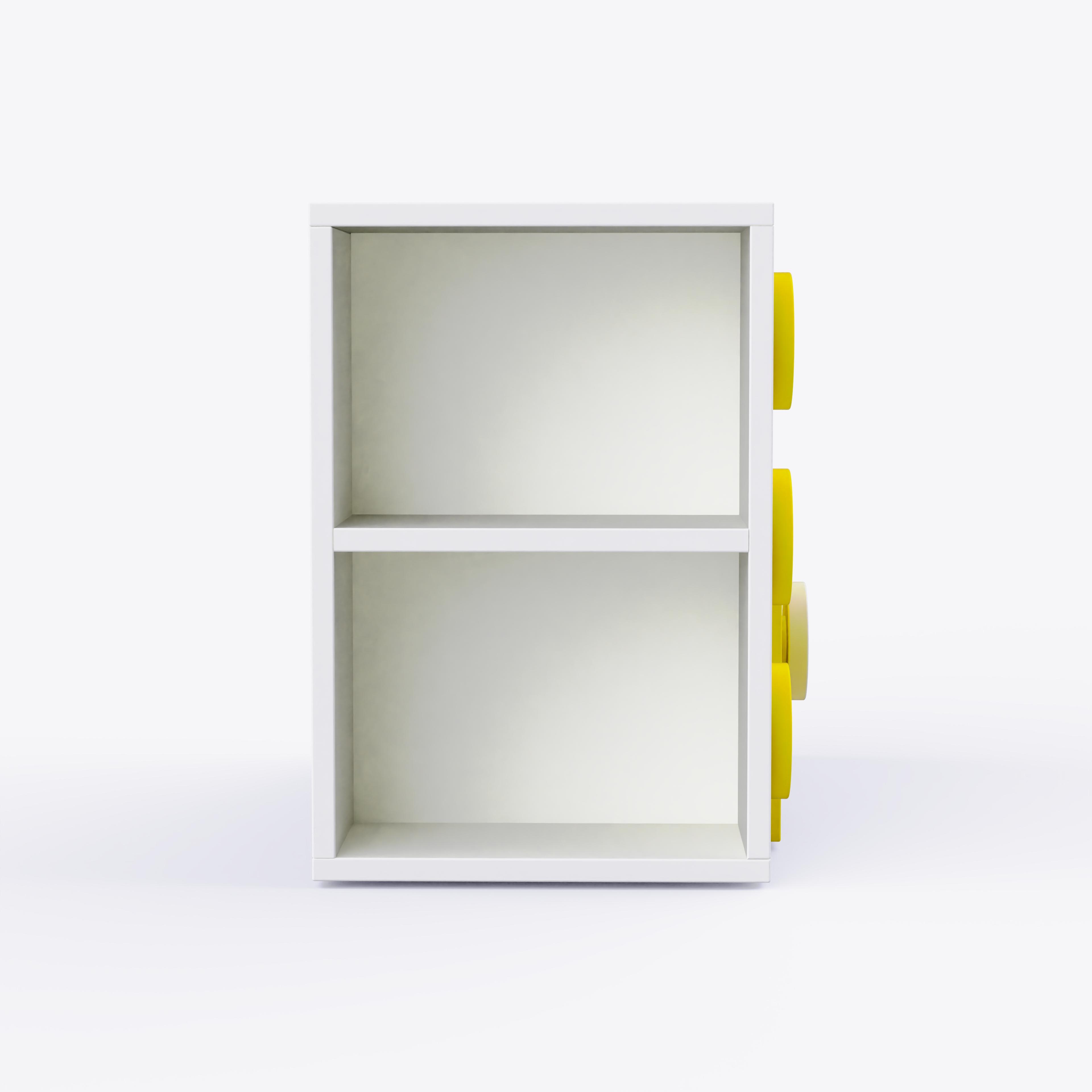 Building Blocks Storage Unit In Yellow Colour