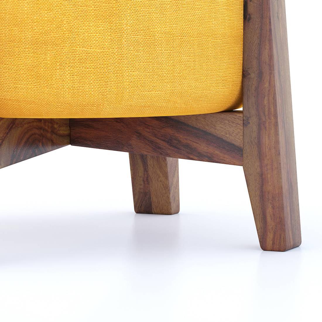 Nicole Stool in Matte Mustard Yellow Colour