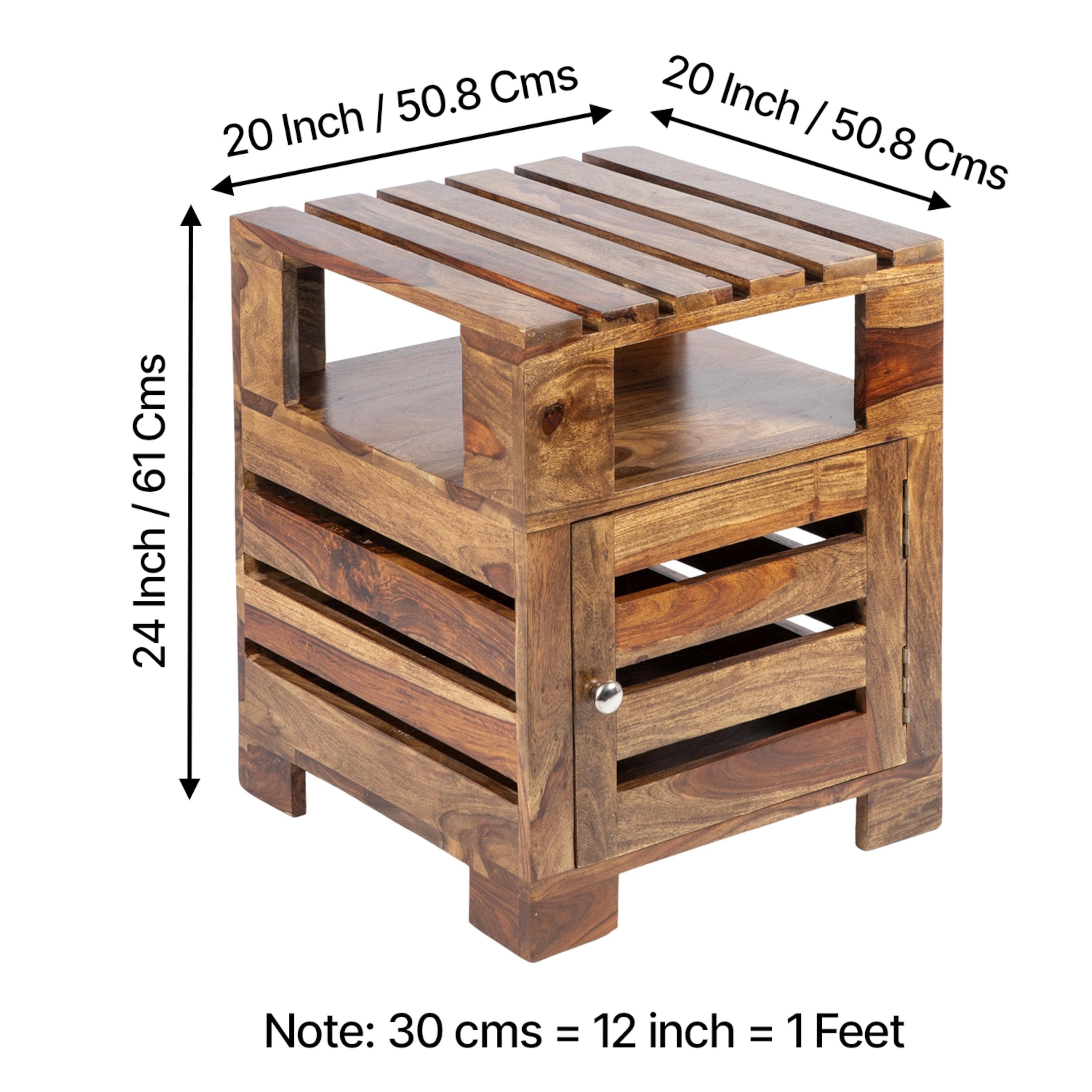 Harvey Side Table - Teak Finish