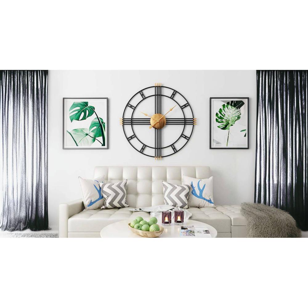 Metal iron work Wall clock