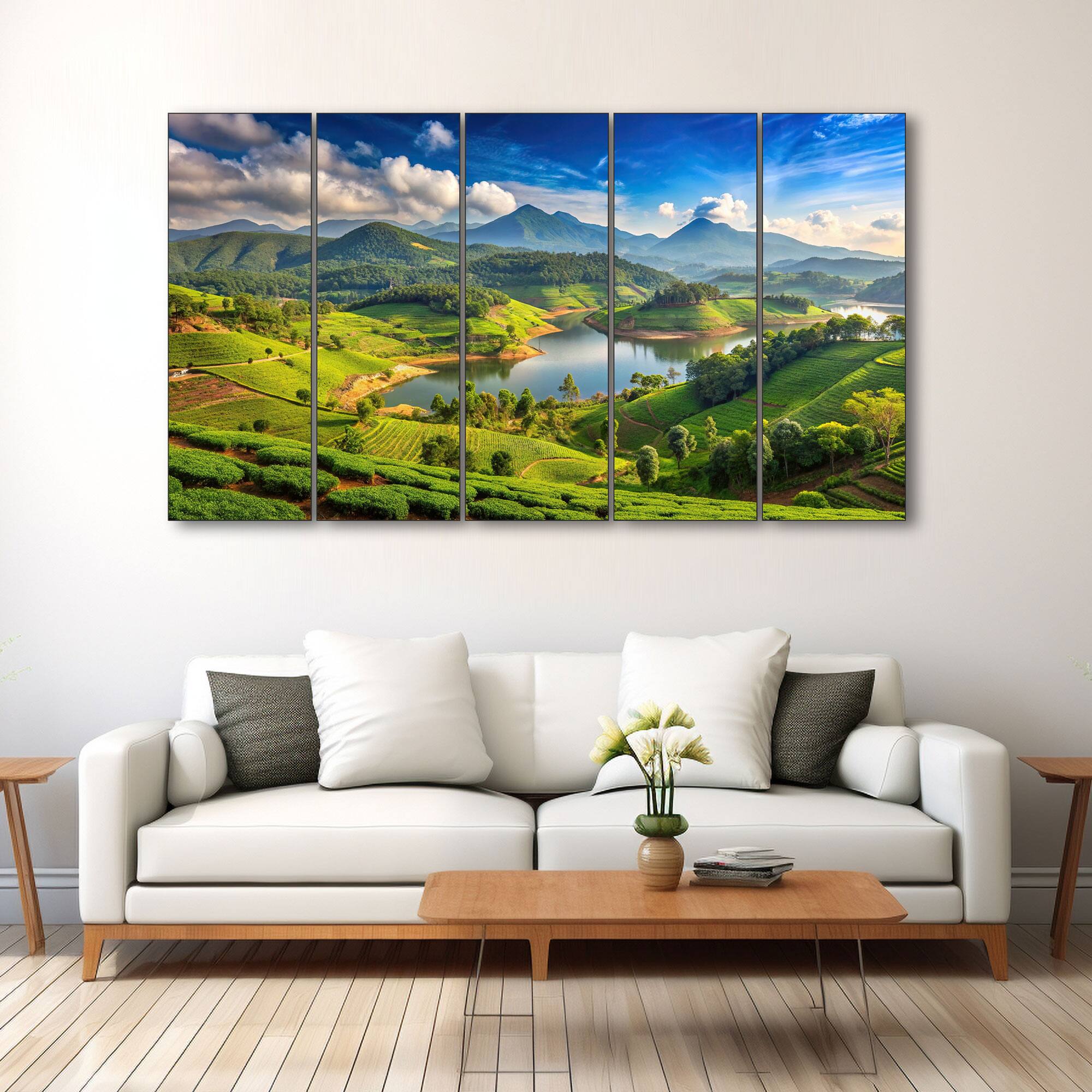 The Castle Decor Nature Art Wall Painting Wooden Framed 27x48 Inch (Style 20) - The Castle Decor