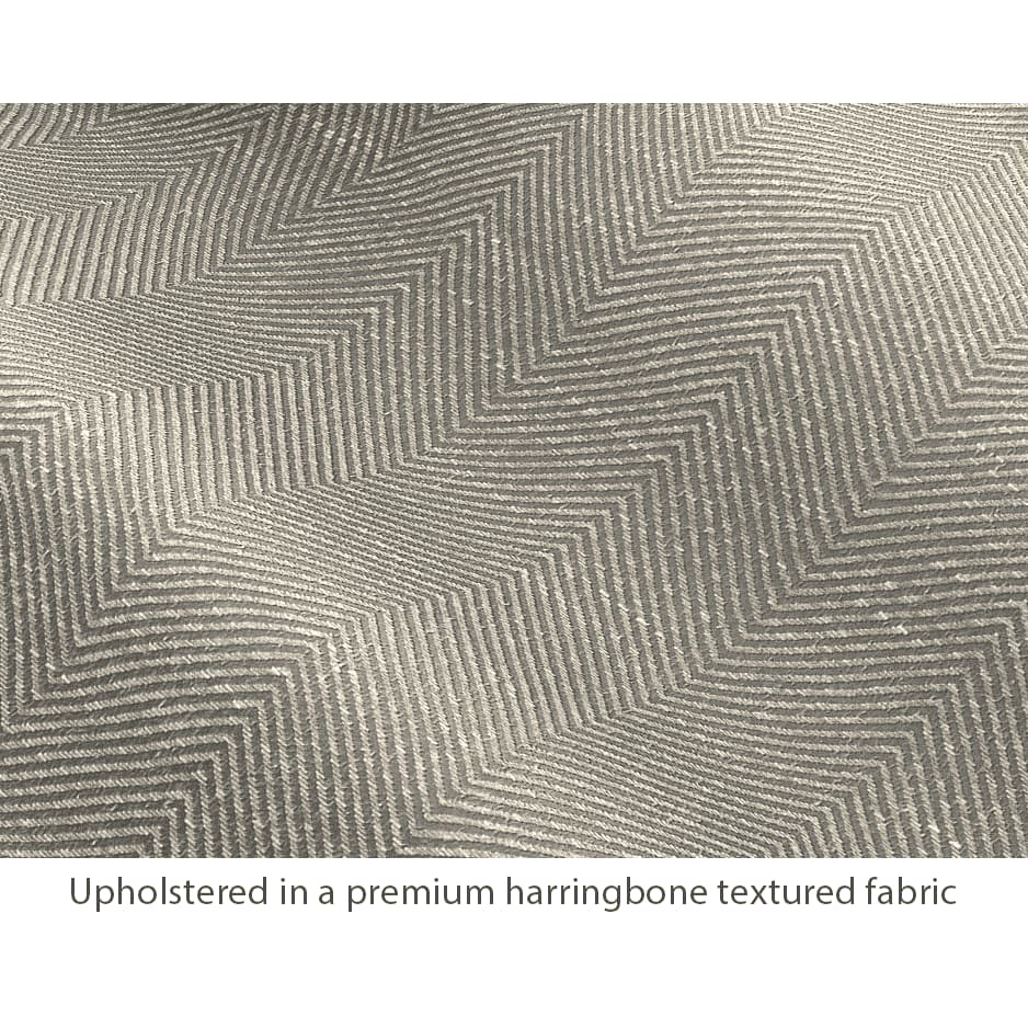 Taran 2 Seater Wooden Sofa in Natural Herringbone Colour