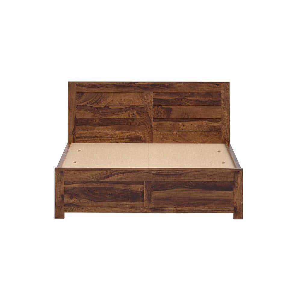Finn Solid Wood Queen Size Non Storage Bed In Provincial Teak Finish