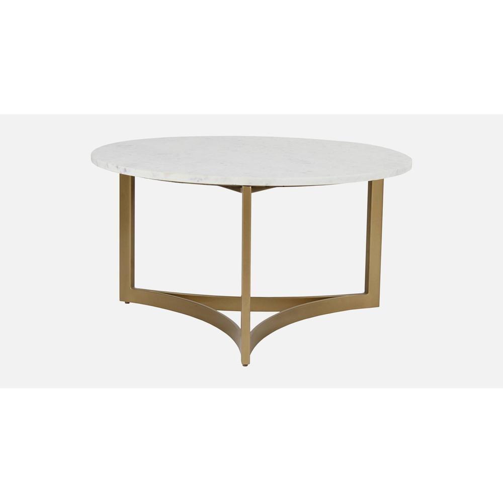 Verona Marble Coffee Table In Gold Finish