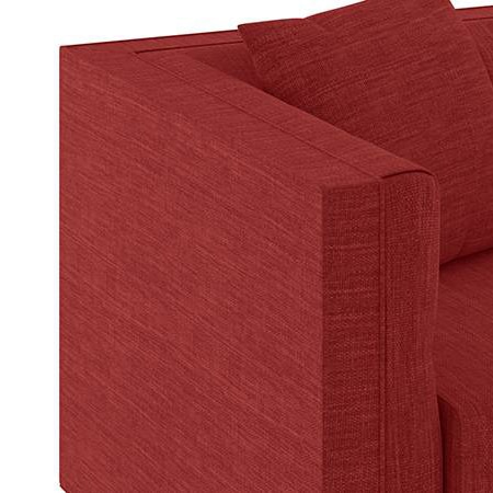 Windsor Premium 1 Seater Fabric Sofa in Salsa Red Colour