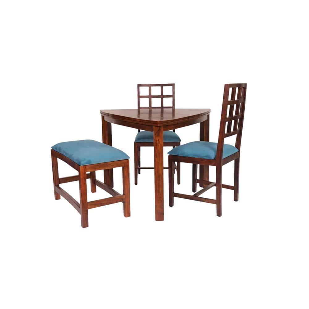 softy solid wood  4 seater Dining table in  Provincial Teak