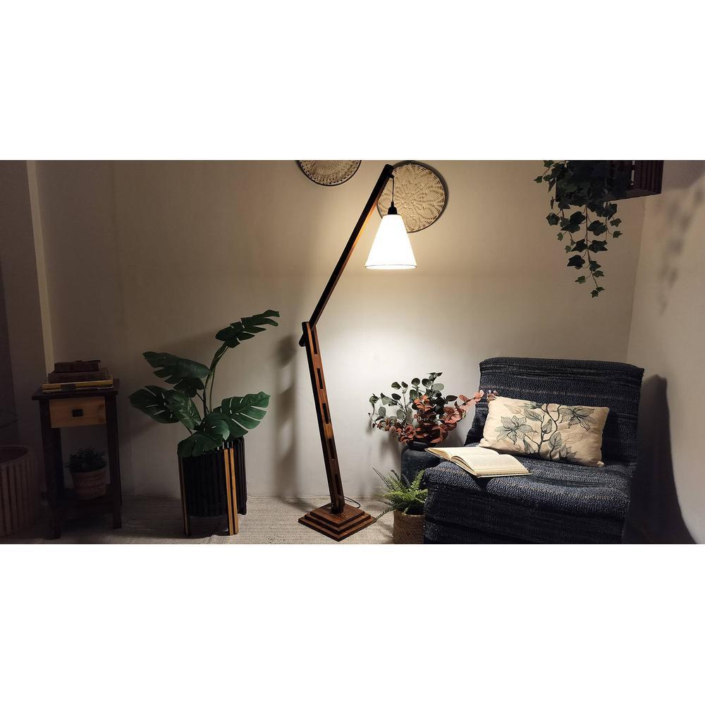 Fisher Beige Jute Floor Lamp with Beige Jute Base